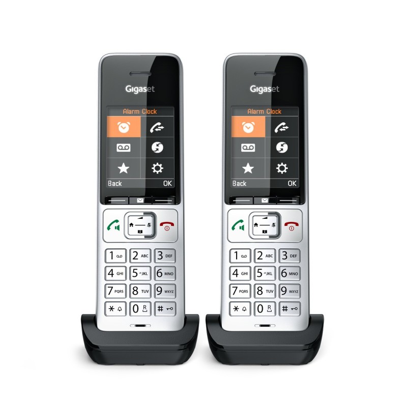 Gigaset Comfort 500HX Duo - Schnurlostelefon - Rufnummernanzeige, DECT silber